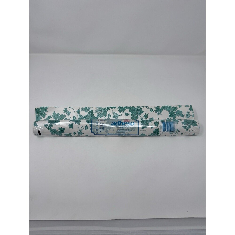 Vintage Adheso Self Adhesive Vinyl Shelf Liner Drawer Paper Ivy Leaves Set of 2